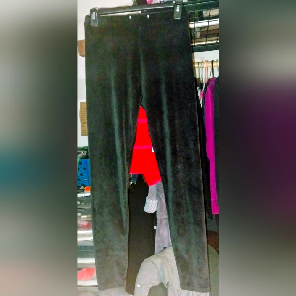 Roma Concept Black Velvet Leggings